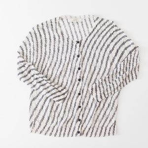 LOFT Lightweight Black and White Cardigan Size Medium